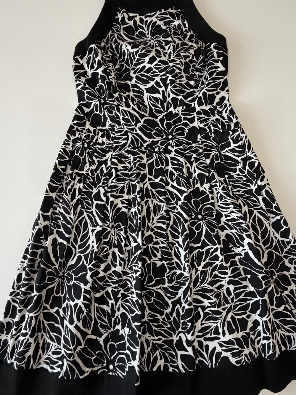American Living Black and White Floral cotton Dress